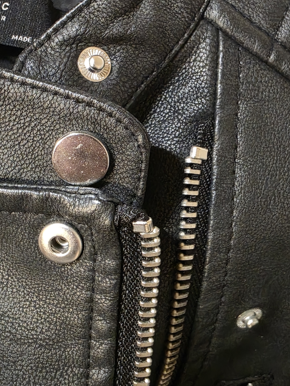 NWOT Zara Basic Moto Faux Leather Jacket - Black Size M - Picture 6 of 8